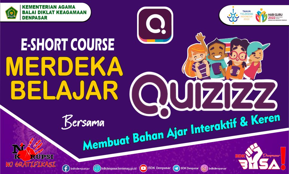 Merdeka Belajar bersama Quizizz (Membuat Bahan Ajar Interaktif dan Keren) 