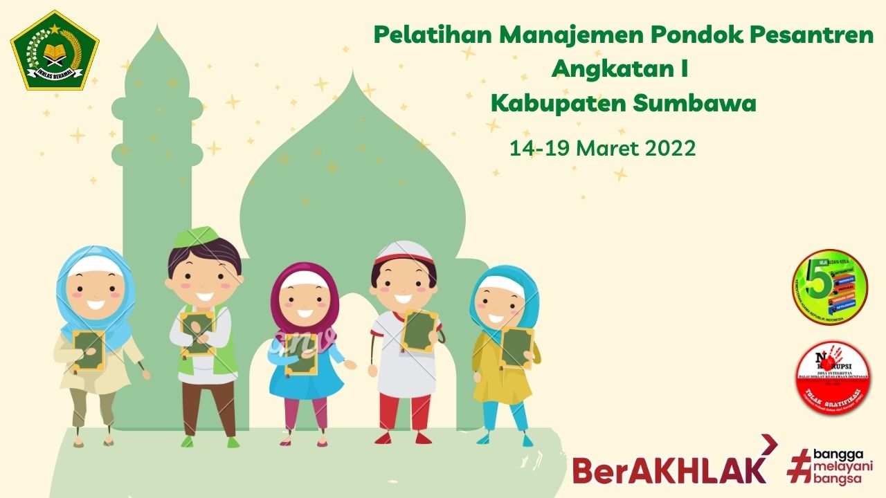 Pelatihan Manajemen Pondok Pesantren Angk. I Kab. Sumbawa 2022